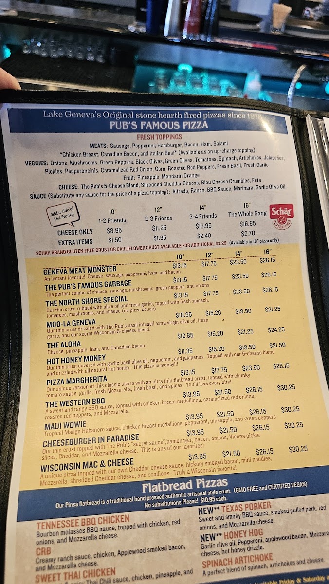 Next Door Pub & Pizzeria Menu - Image 4