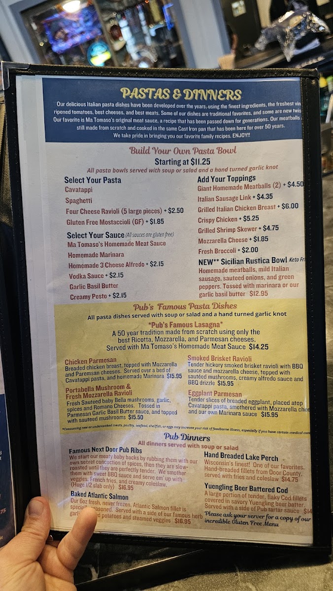 Next Door Pub & Pizzeria Menu - Image 6